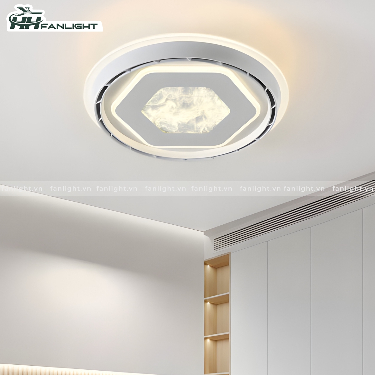 Op-tran-quat-khong-canh-8833-luc-giac.jpg Đèn ốp quạt trang trí FL OQ-T106 - Ảnh 1