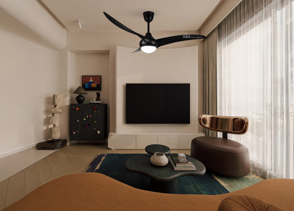 Quạt trần đèn 3 cánh cho phòng khách FL HD-304D