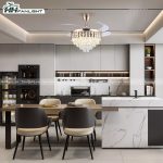 Quạt trần đèn giấu cánh FL HD-401 - Ảnh 3