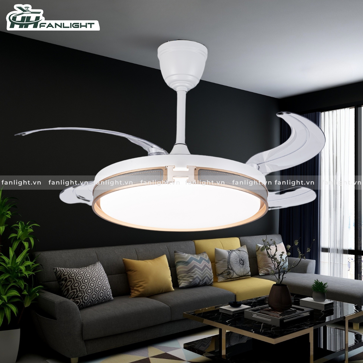 Quat-tran-den-trang-tri-2.jpg Quạt trần đèn giấu cánh FL HD-409 - Ảnh 1