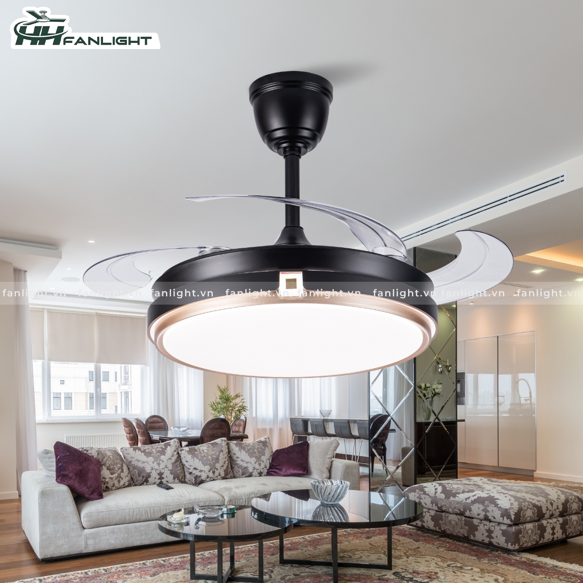 Quat-tran-den-trang-tri-3.jpg Quạt trần đèn giấu cánh FL HD-408 - Ảnh 1