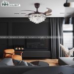 Quạt trần đèn giấu cánh FL HD-403 - Ảnh 3