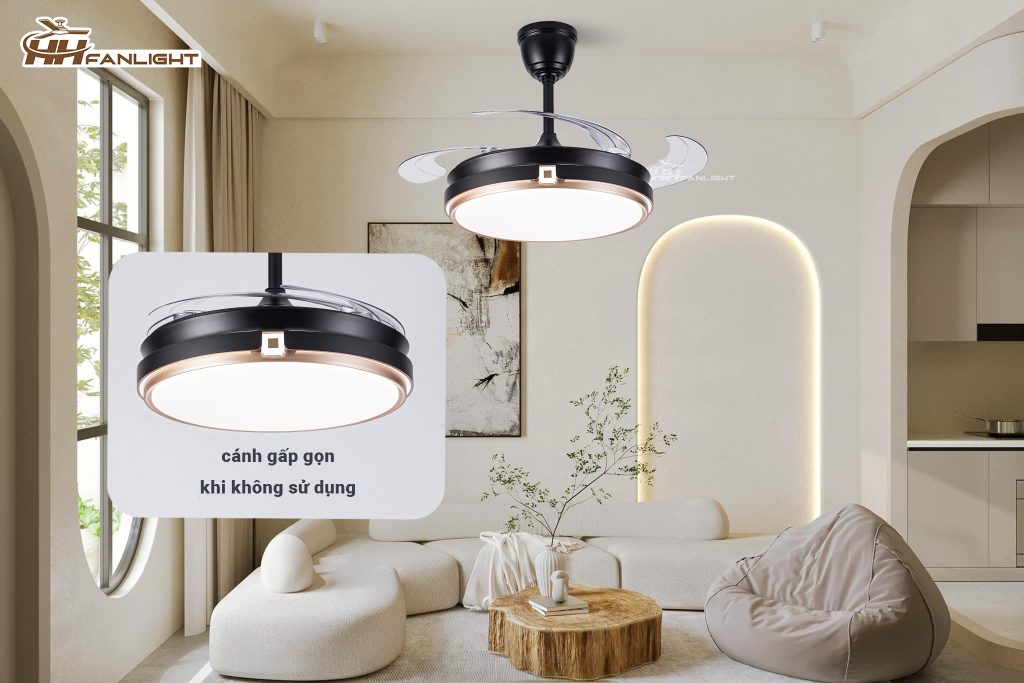Quạt trần đèn trang trí Fanlight