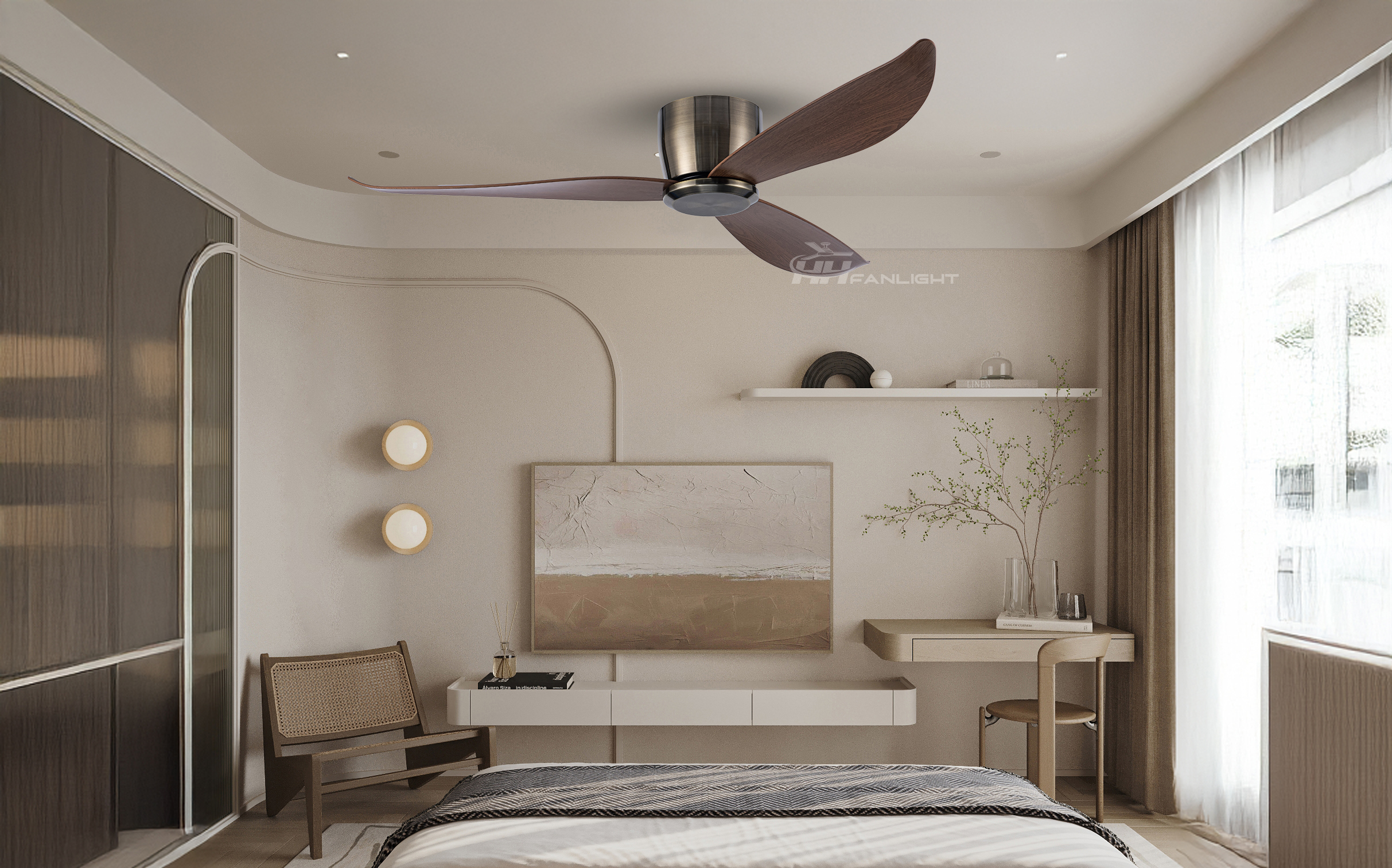 Quạt trần chung cư 3 cánh Fanlight FL HD-303