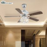 Quạt trần cổ điển chao pha lê Fanlight FL CD-502