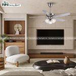 Quạt trần đèn cổ điển FL CD-506 - Ảnh 2