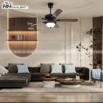 Quạt trần đèn cổ điển FL CD-504 - Ảnh 2
