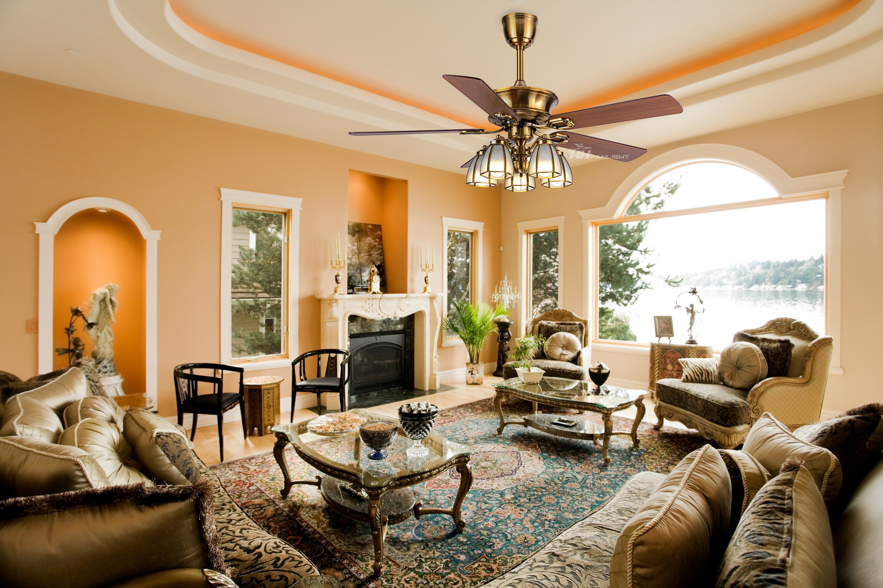 Quạt trần trang trí cổ điển FL CD-501