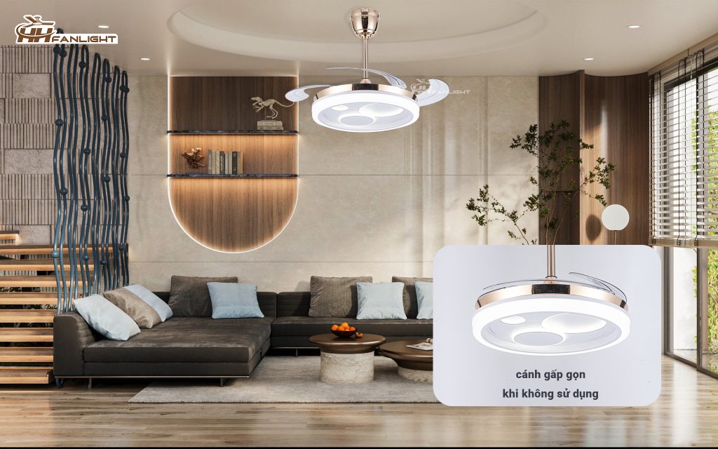 Quạt trần giấu cánh Fanlight FL HD-405