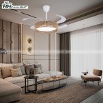 Quạt trần đèn giấu cánh FL HD-407 - Ảnh 4